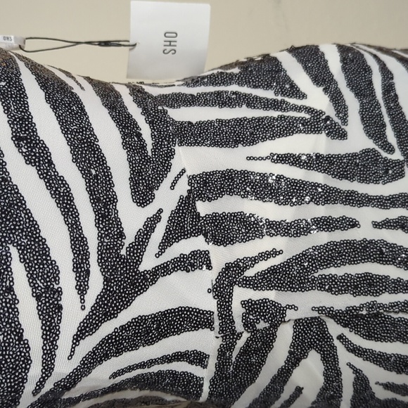 NWT SHO by Tadashi Shoji Gigi one shoulder asymmetrical sequin cocktail dress S - Picture 10 of 15